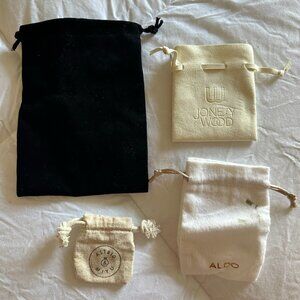 Set of 4 Jewelry Bags / Boxes - Kay Jewelers - Black and White